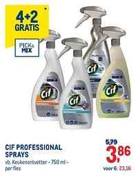 Cif professional sprays keukenontvetter-Cif