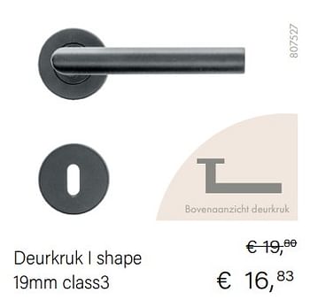 Promoties Deurkruk i shape class3 - HDD - Geldig van 01/10/2022 tot 30/11/2022 bij Multi Bazar