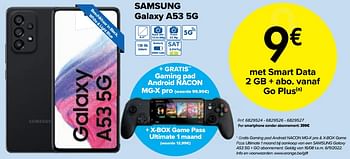 Promoties Samsung galaxy a53 5g - Samsung - Geldig van 03/10/2022 tot 07/11/2022 bij Carrefour