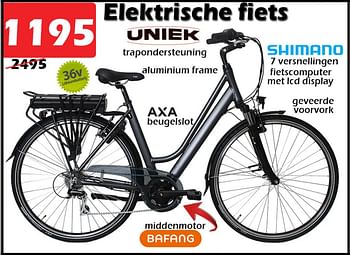 Promoties Elektrische fiets - Huismerk - Itek - Geldig van 29/09/2022 tot 23/10/2022 bij Itek