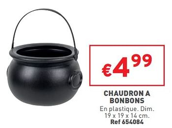 Promotions Chaudron a bonbons - Produit maison - Trafic  - Valide de 05/10/2022 à 10/10/2022 chez Trafic