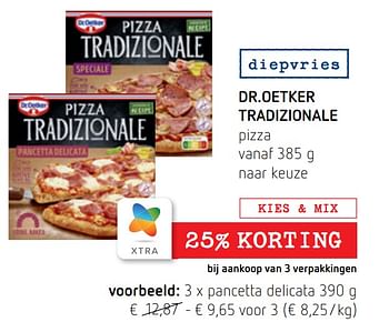Promoties Dr.oetker tradizionale pizza pancetta delicata - Dr. Oetker - Geldig van 06/10/2022 tot 19/10/2022 bij Spar (Colruytgroup)