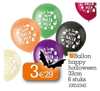 Promoties Ballon happy halloween - Huismerk - Yess - Geldig van 03/10/2022 tot 17/10/2022 bij yess!