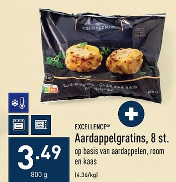 Promoties Aardappelgratins - Excellence - Geldig van 10/10/2022 tot 21/10/2022 bij Aldi
