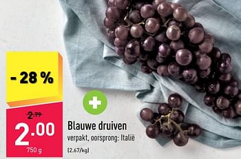 Promoties Blauwe druiven - Huismerk - Aldi - Geldig van 10/10/2022 tot 15/10/2022 bij Aldi