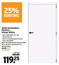 Solid binnendeur portixx urban white-Solid