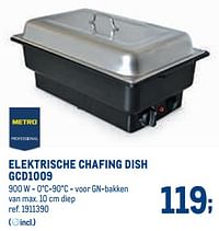 Elektrische chafing dish gcd1009-Huismerk - Metro