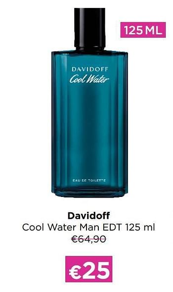Promoties Davidoff cool water man edt - Davidoff - Geldig van 03/10/2022 tot 23/10/2022 bij ICI PARIS XL