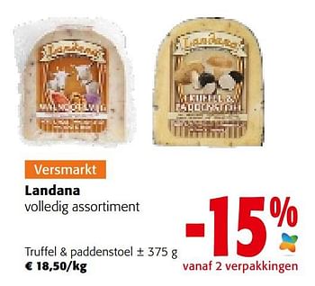 Promoties Landana truffel + paddenstoel - Landana - Geldig van 05/10/2022 tot 18/10/2022 bij Colruyt