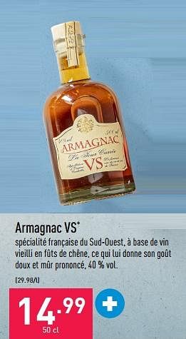 Promotions Armagnac vs - La Tour Carree - Valide de 12/10/2022 à 21/10/2022 chez Aldi
