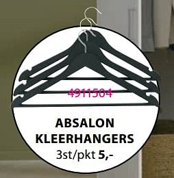 Promoties Absalon kleerhangers - Huismerk - Jysk - Geldig van 03/10/2022 tot 23/10/2022 bij Jysk