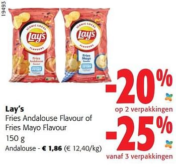 Promoties Lay’s fries andalouse flavour - Lay's - Geldig van 05/10/2022 tot 18/10/2022 bij Colruyt