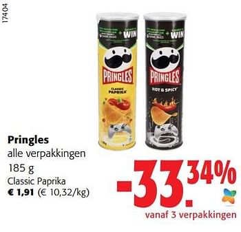 Promoties Pringles classic paprika - Pringles - Geldig van 05/10/2022 tot 18/10/2022 bij Colruyt