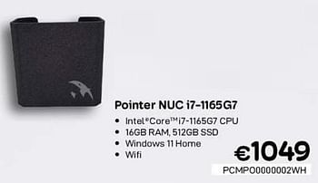Promoties Pointer nuc i7-1165g7 - Pointer Systems - Geldig van 01/10/2022 tot 31/10/2022 bij Compudeals