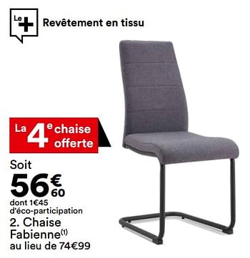 Promotions Chaise fabienne - Produit Maison - But - Valide de 27/09/2022 à 30/10/2022 chez But