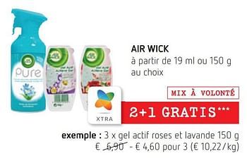 Promotions Air wick gel actif roses et lavande - Airwick - Valide de 06/10/2022 à 19/10/2022 chez Spar (Colruytgroup)