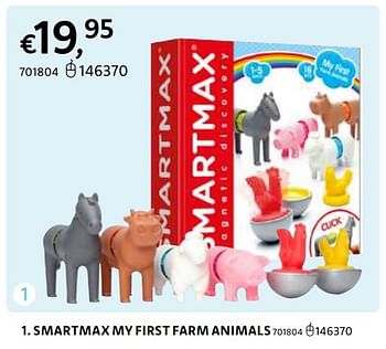 Promotions Smartmax my first farm animals - Smartmax - Valide de 20/10/2022 à 06/12/2022 chez Dreamland