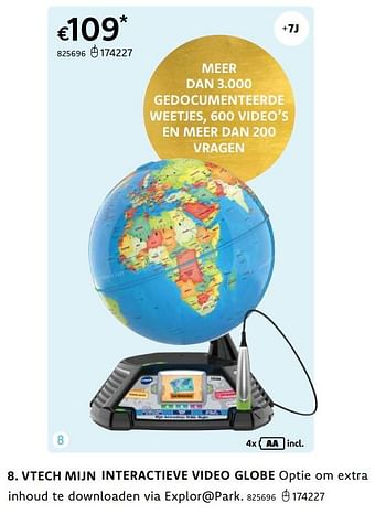 Promoties Vtech mijn interactieve video globe - Vtech - Geldig van 20/10/2022 tot 06/12/2022 bij Dreamland