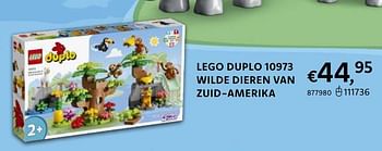 Promoties Lego duplo 10973 wilde dieren van zuid-amerika - Lego - Geldig van 20/10/2022 tot 06/12/2022 bij Dreamland