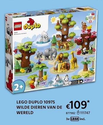 Promoties Lego duplo 10975 wilde dieren van de wereld - Lego - Geldig van 20/10/2022 tot 06/12/2022 bij Dreamland