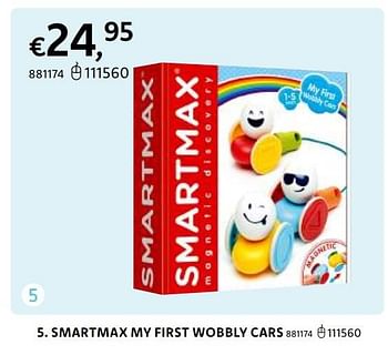 Promoties Smartmax my first wobbly cars - Smartmax - Geldig van 20/10/2022 tot 06/12/2022 bij Dreamland