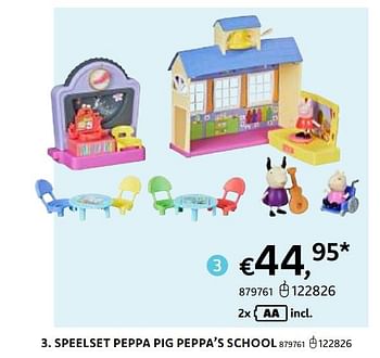 Promoties Speelset peppa pig peppa’s school - Hasbro - Geldig van 20/10/2022 tot 06/12/2022 bij Dreamland