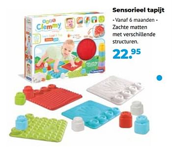 Promoties Sensorieel tapijt - Clementoni - Geldig van 10/10/2022 tot 06/12/2022 bij Multi Bazar