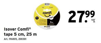 Promoties Isover comfi tape - Isover - Geldig van 10/10/2022 tot 08/11/2022 bij Gamma