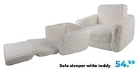 Sofa sleeper witte teddy-Huismerk - Multi Bazar