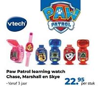 Paw patrol learning watch chase, marshall en skye-Vtech