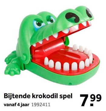 Promoties Bijtende krokodil spel - Huismerk - Intertoys - Geldig van 01/10/2022 tot 05/12/2022 bij Intertoys