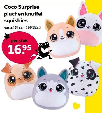 Promoties Coco surprise pluchen knuffel squishies - Zuru - Geldig van 01/10/2022 tot 05/12/2022 bij Intertoys