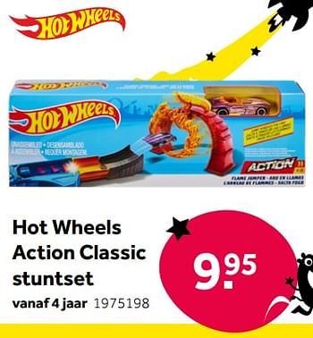 Promoties Hot wheels action classic stuntset - Hot Wheels - Geldig van 01/10/2022 tot 05/12/2022 bij Intertoys