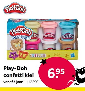 Promoties Play-doh confetti klei - Play-Doh - Geldig van 01/10/2022 tot 05/12/2022 bij Intertoys