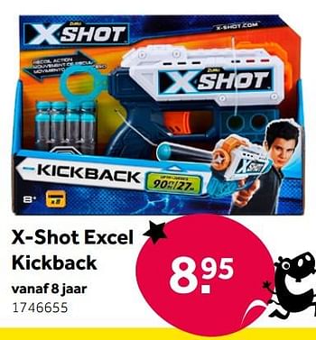 Promoties X-shot excel kickback - X-Shot - Geldig van 01/10/2022 tot 05/12/2022 bij Intertoys