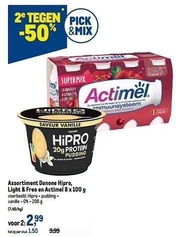 Promoties Danone hipro - pudding - Danone - Geldig van 19/10/2022 tot 01/11/2022 bij Makro