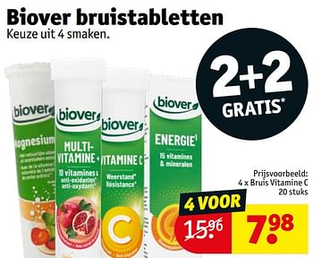 Promoties Bruis vitamine c - Biover - Geldig van 11/10/2022 tot 23/11/2022 bij Kruidvat