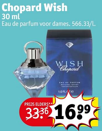 Promoties Chopard wish edp - Chopard Wish - Geldig van 11/10/2022 tot 23/11/2022 bij Kruidvat