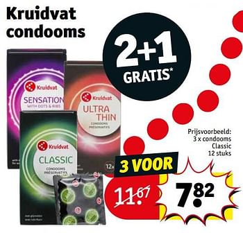 Promoties Condooms classic - Huismerk - Kruidvat - Geldig van 11/10/2022 tot 23/11/2022 bij Kruidvat