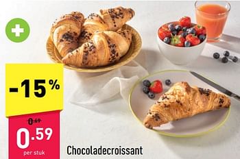 Promoties Chocoladecroissant - Huismerk - Aldi - Geldig van 17/10/2022 tot 22/10/2022 bij Aldi
