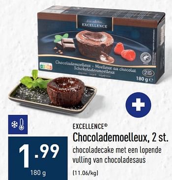 Promoties Chocolademoelleux - Excellence - Geldig van 17/10/2022 tot 28/10/2022 bij Aldi