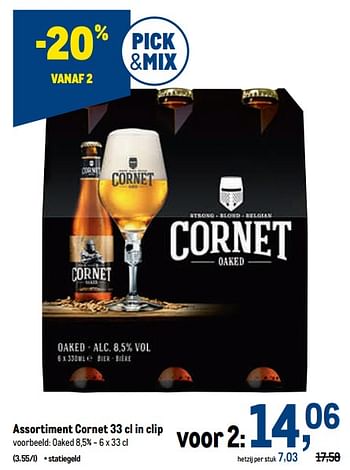Promoties Cornet oaked - Cornet  - Geldig van 19/10/2022 tot 01/11/2022 bij Makro