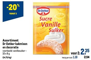 Promoties Dr oetker vanillesuiker - Dr. Oetker - Geldig van 19/10/2022 tot 01/11/2022 bij Makro