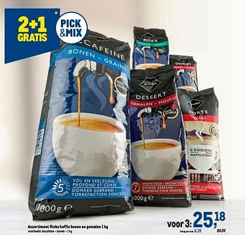 Promoties Rioba koffie decafeïne - bonen - Rioba - Geldig van 19/10/2022 tot 01/11/2022 bij Makro