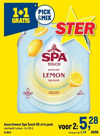 Promoties Spa touch lemon - Spa - Geldig van 19/10/2022 tot 01/11/2022 bij Makro
