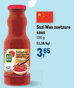 Promoties Suzi wan zoetzure saus - Suzi Wan - Geldig van 19/10/2022 tot 01/11/2022 bij Makro