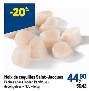 Promotions Noix de coquilles saint-jacques - Produit maison - Makro - Valide de 19/10/2022 à 01/11/2022 chez Makro