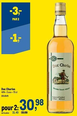 Promotions Duc charles - Duc Charles - Valide de 19/10/2022 à 01/11/2022 chez Makro