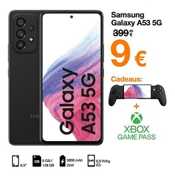 Promoties Samsung galaxy a53 5g - Samsung - Geldig van 13/10/2022 tot 31/10/2022 bij Orange