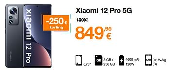 Promoties Xiaomi 12 pro 5g - Xiaomi - Geldig van 13/10/2022 tot 31/10/2022 bij Orange